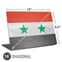 Syria Flag Distressed Universal Laptop 16in (13 x 9.4in) Skin